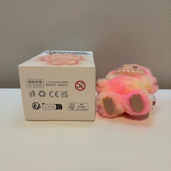 Colorful Plush Keychain Accessory - Picture 7 of 8